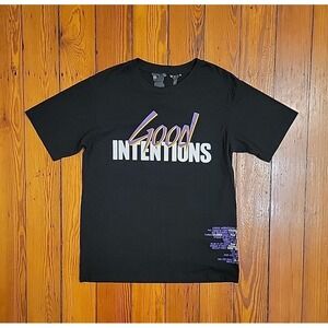 Vlone x Nav Good Intentions Rap Album T-Shirt, Purple Dove Teal, Size Small